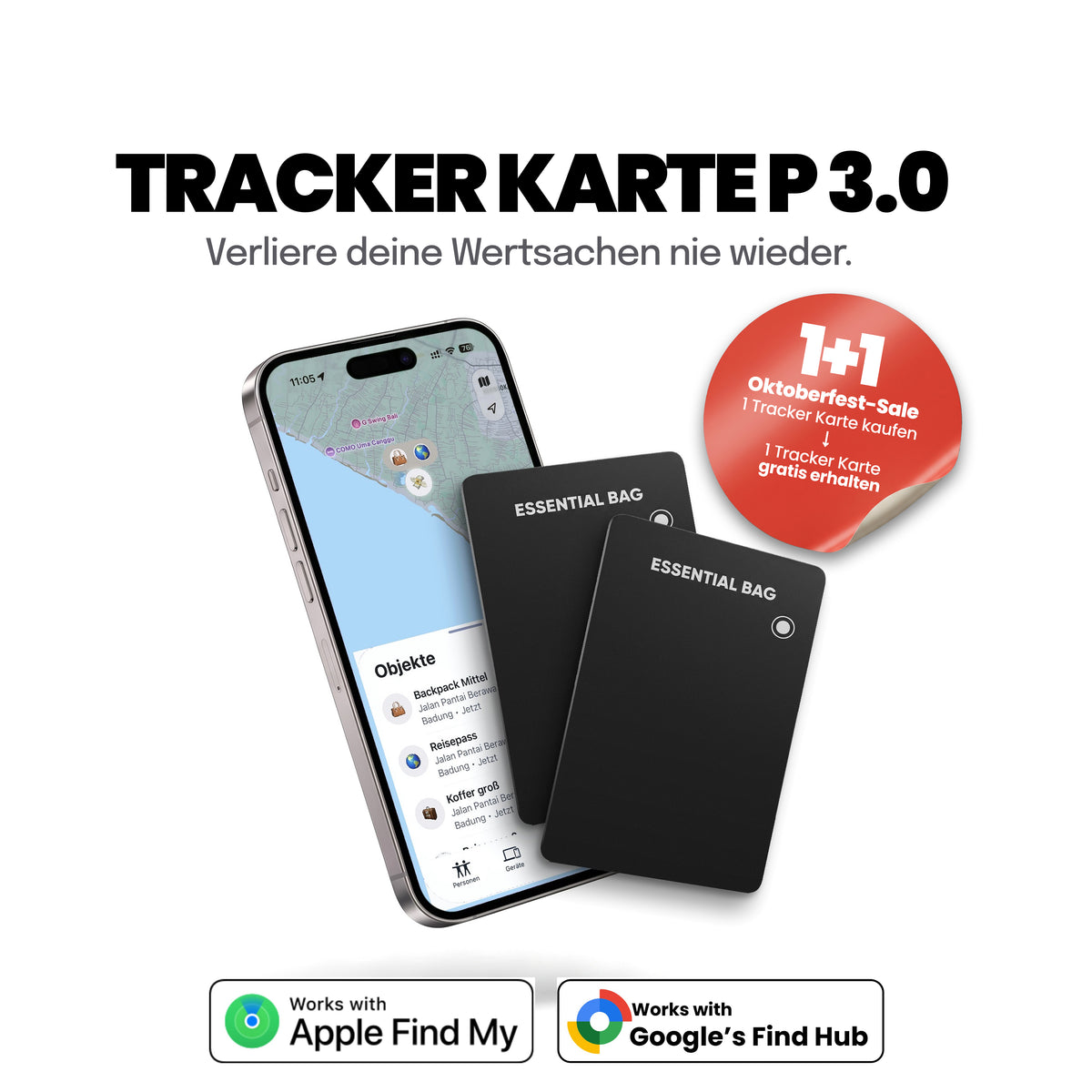 Tracker Karte 3.0 Apple & Android