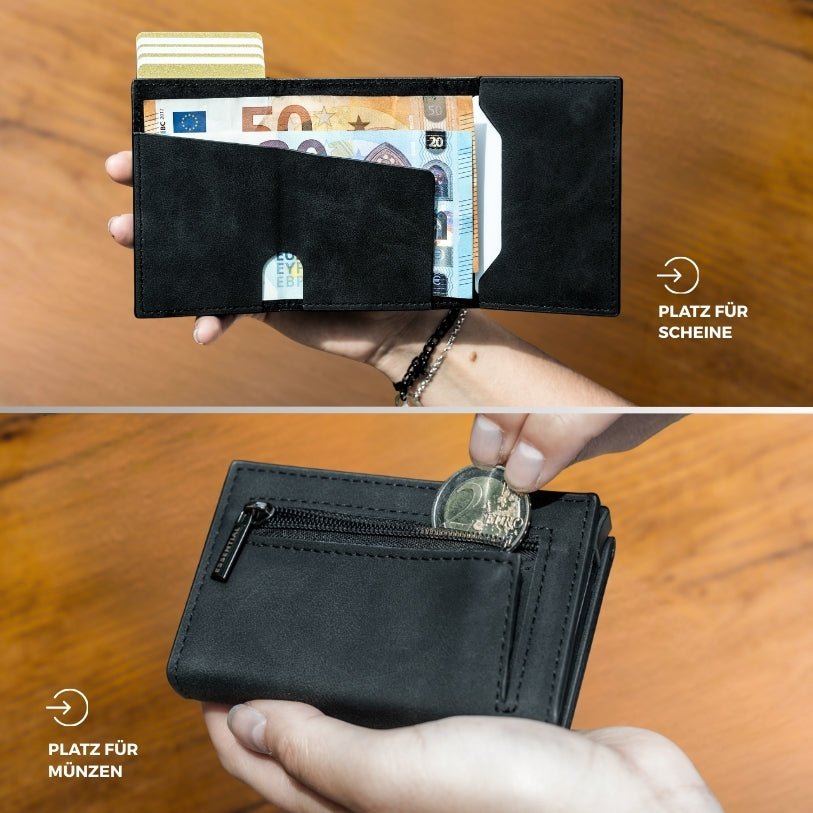 Smart Wallet 3.0 - Designer-Schwarz - Essentialbag #farbe_designer-schwarz 